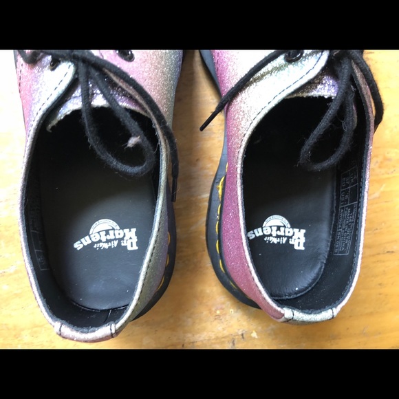 Host Pick Iridescent Sparkly Dr. Martens Oxfords 6 - Picture 6 of 8